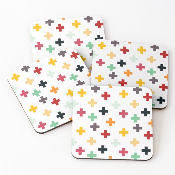 Item preview, Colorful crosses digital art pattern  designed and sold by Bonheurem.