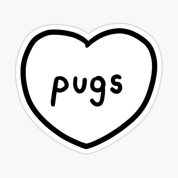 Item preview, I Love Pugs designed and sold by DonatasSab.