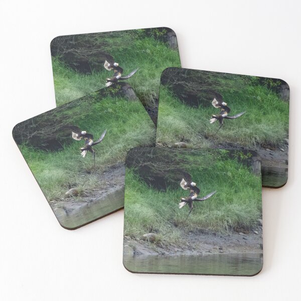 Item preview, Bald Eagle fight in flight designed and sold by SafariByMarisa.
