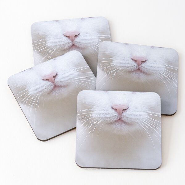 Item preview, Fun White Cat Snout Cat face  designed and sold by jorgeurbina.