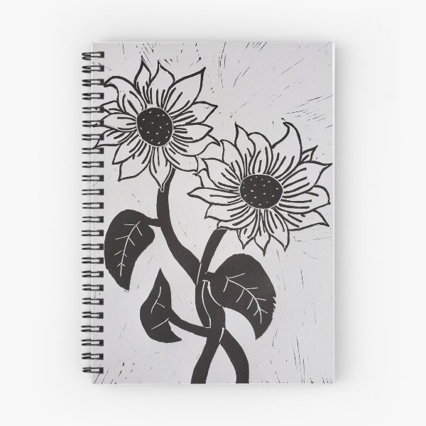Item preview, Sunflower Linoleum Block Print  designed and sold by BritW1509.