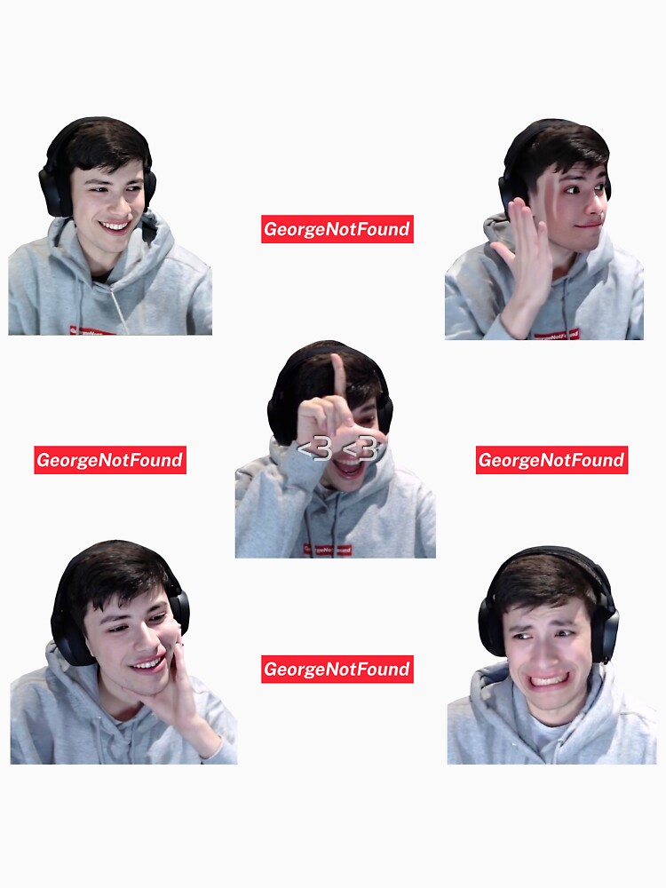 georgenotfound merch stickers