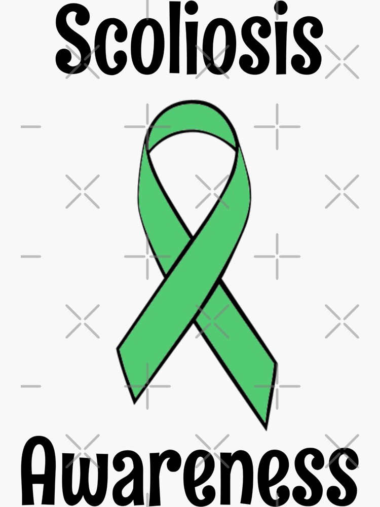 "Scoliosis Awareness Ribbon" Sticker by DivineDesigns11 Redbubble
