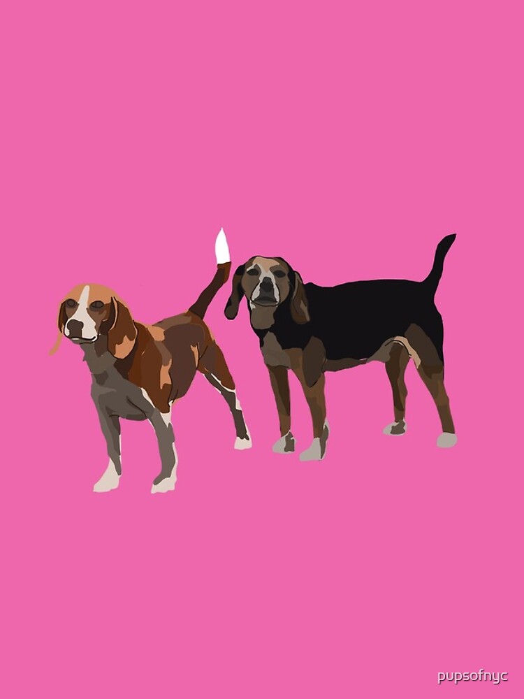 Thumbnail 5 of 5, iPhone Case, Magenta Beagles designed and sold by pupsofnyc.