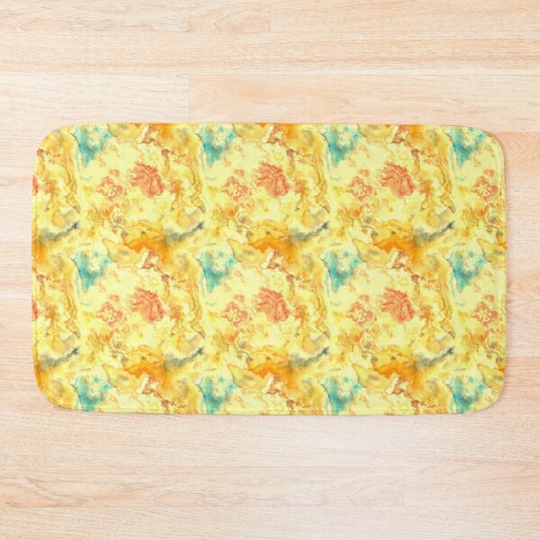 Item preview, Yellow orange blue watercolor designed and sold by Kolinnaprint.
