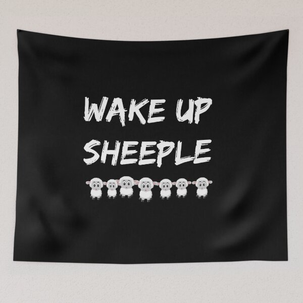 Item preview, Wake Up Sheeple Conspiracy Theory For 2020 Crisis And Vaccines designed and sold by Teetans.