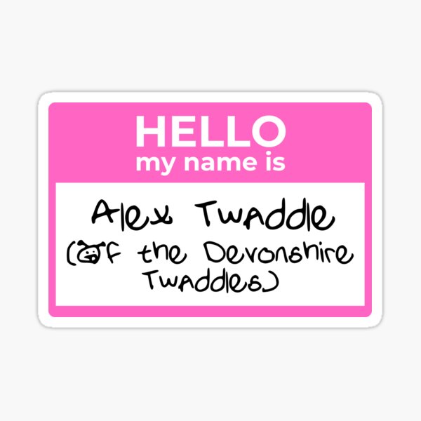 Hello My Name Is (Alex) Sticker