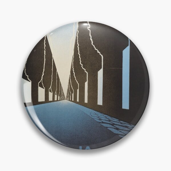 Item preview, La Route Bleue retro poster designed and sold by CorasPosters.