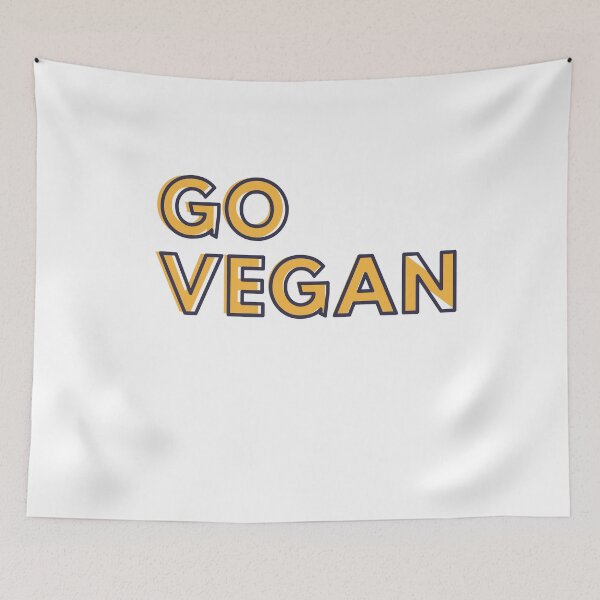 Item preview, Go Vegan designed and sold by VeganChica.