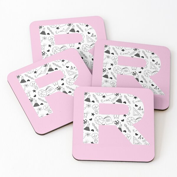 Item preview, Back to School Pattern Letter R Personalize Monogram (Pink) designed and sold by sinceanna.