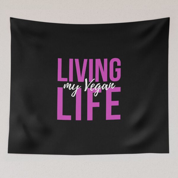 Item preview, Living my vegan life designed and sold by VeganChica.