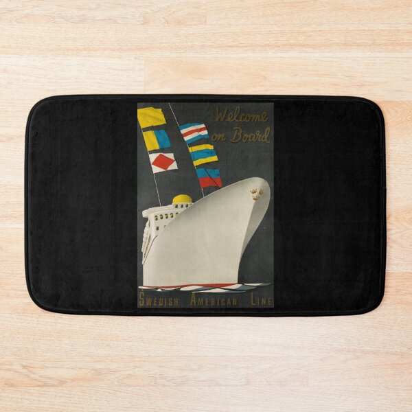 Item preview, Welcome on Board retro poster designed and sold by CorasPosters.