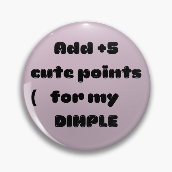 Item preview, Add +5 cute points for my dimple right cheek lavender purple designed and sold by GrammarDance.