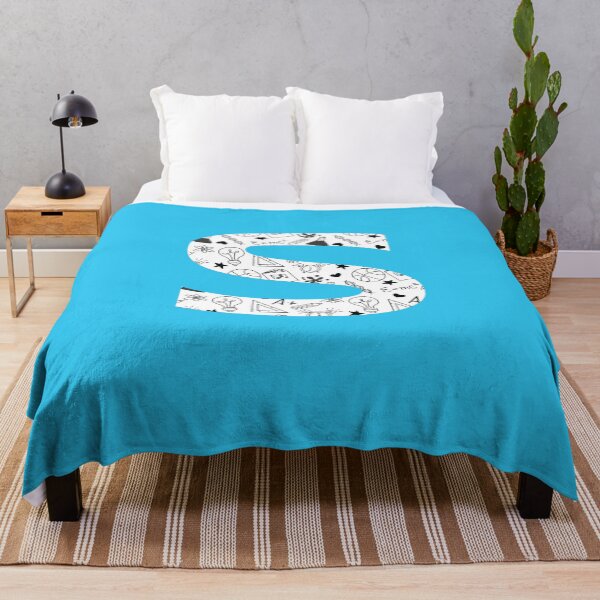 Item preview, Back to School Pattern Letter S Personalize Monogram (Blue) designed and sold by sinceanna.