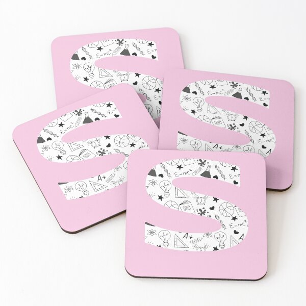 Item preview, Back to School Pattern Letter S Personalize Monogram (Pink) designed and sold by sinceanna.