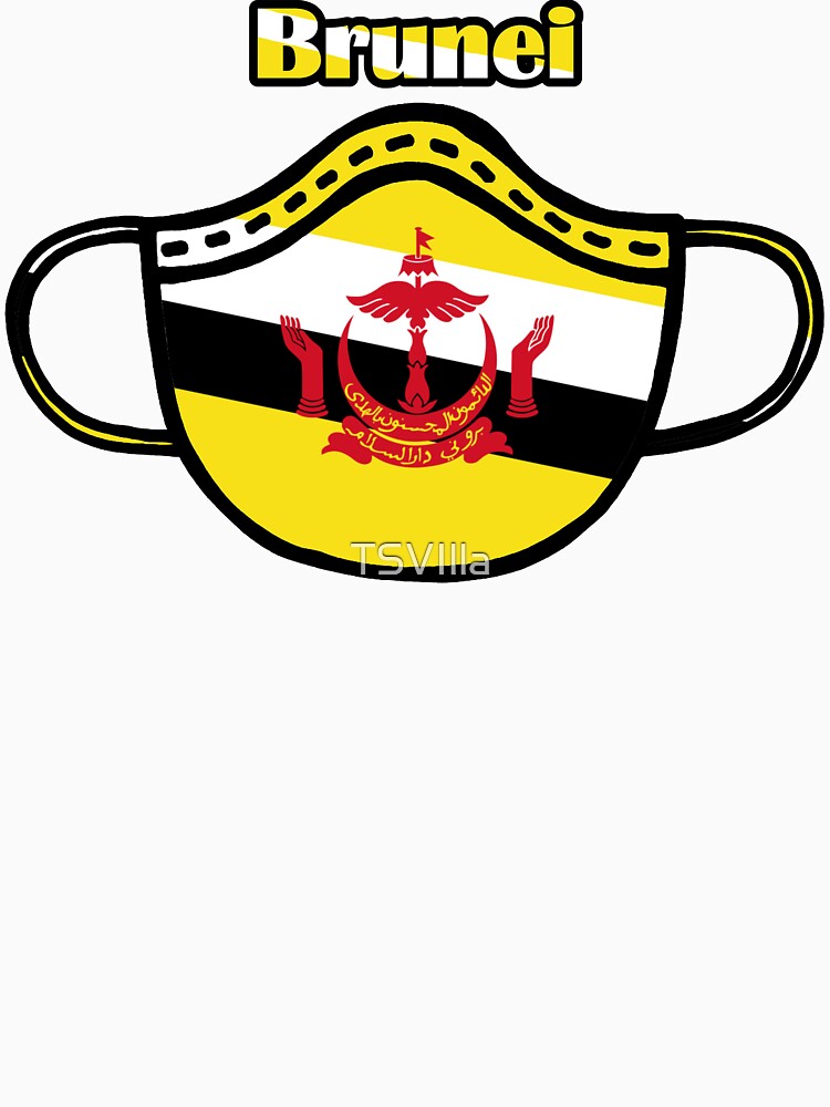 "Health Awareness Brunei Mask Tees" T-shirt by TSVIlla | Redbubble