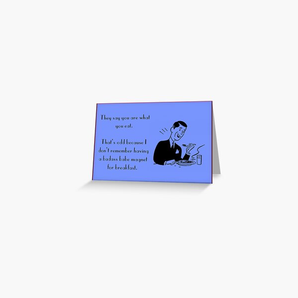 Funny Vintage card Greeting Card