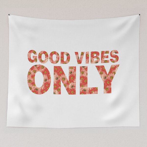 Item preview, Good Vibes Only White Pattern designed and sold by Tobe Fonseca®.