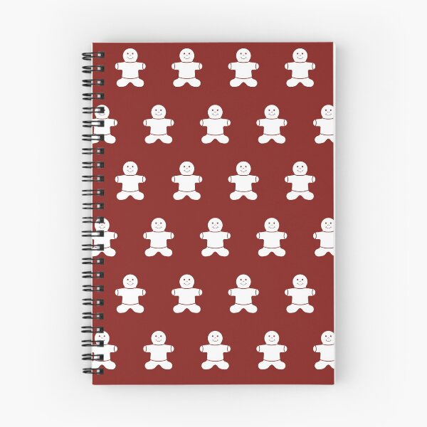 Item preview, White on Red Gingerbread Man Pattern designed and sold by ImpalaMoon.