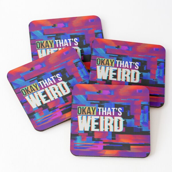 Item preview, Okay That's Weird - Glitch and Typography (Fullbleed Version) designed and sold by Lumos19 Studio.