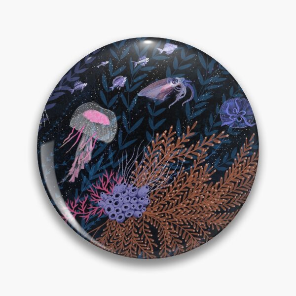 Item preview, Deep sea bioluminescence designed and sold by Rebecca Reck Art.