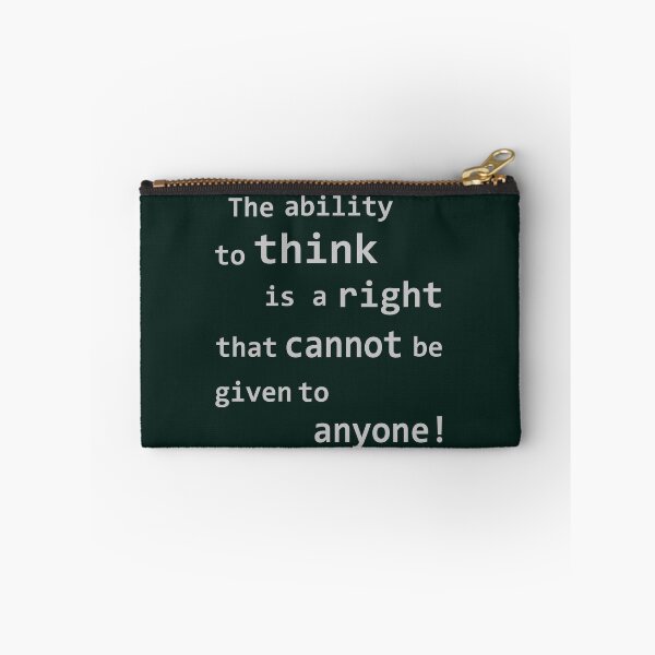 Item preview, The ability to think is a right that cannot be given to anyone! designed and sold by tuzlay.