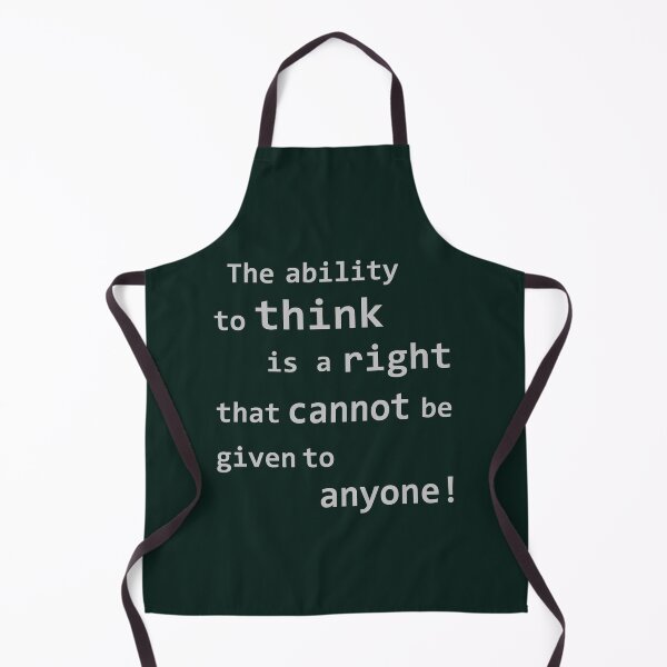 Item preview, The ability to think is a right that cannot be given to anyone! designed and sold by tuzlay.