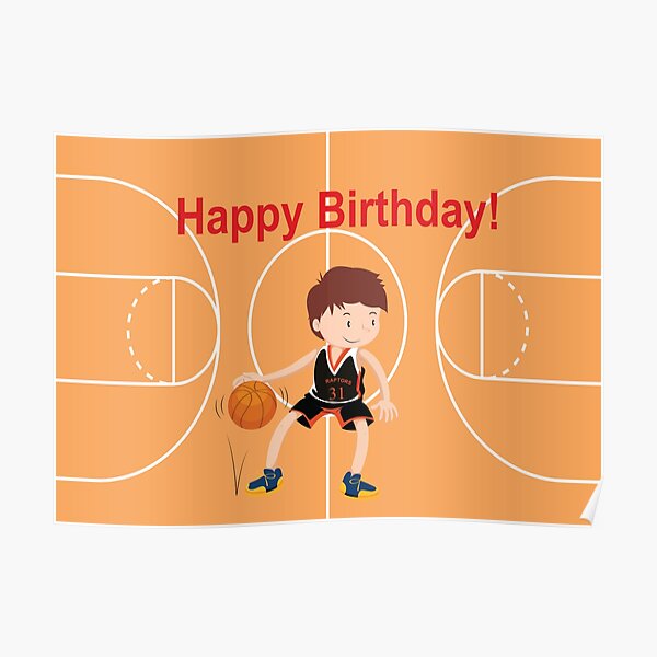 Pósters: Happy Birthday Basketball | Redbubble