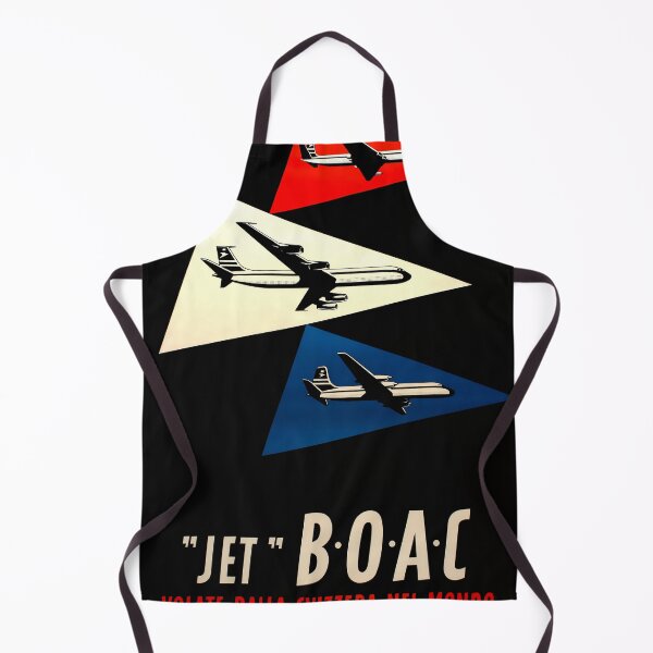 Item preview, Jet BOAC volate dalla svizerra nel mondo retro poster designed and sold by CorasPosters.