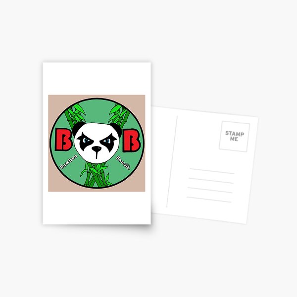 Bamboo Bandit Logo Postcard