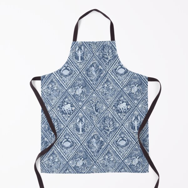 Item preview, Nautical bogo - indigo & white designed and sold by Rebecca Reck Art.