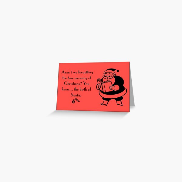 Item preview, Funny Christmas Vintage card designed and sold by partypeepsfun.