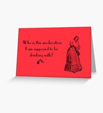 Funny vintage card Greeting Card