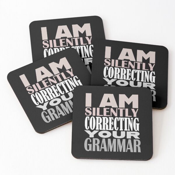 Item preview, Court Reporter Series - Correcting Your Grammar - Grey designed and sold by theblueofmyeye.