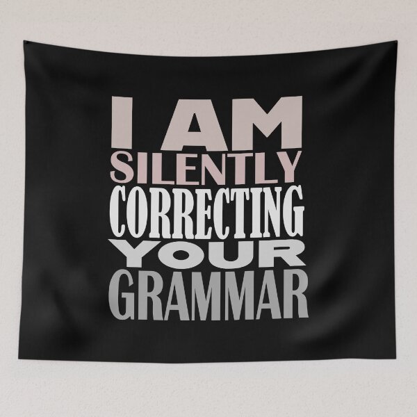 Item preview, Court Reporter Series - Correcting Your Grammar - Grey designed and sold by theblueofmyeye.