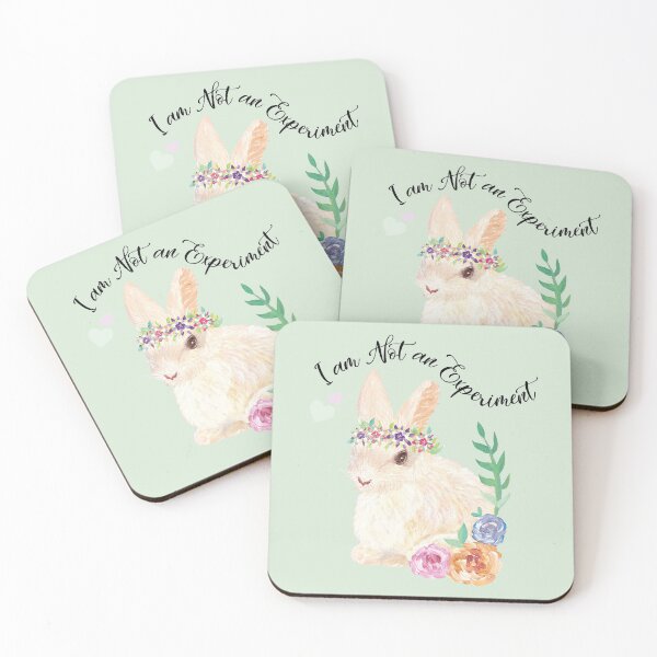 Item preview, I am Not an Experiment | Bunny Animal Testing designed and sold by hearteyedartist.