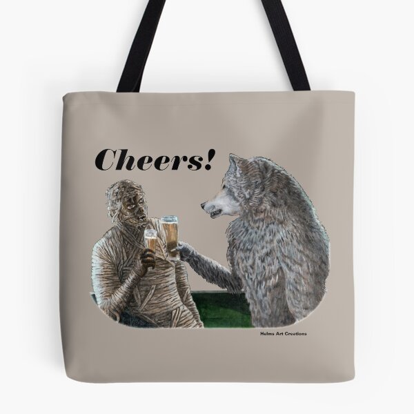 Item preview, Drinking Buddies Night Out Beer Art designed and sold by HelmsArt.