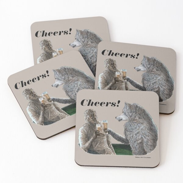 Item preview, Drinking Buddies Night Out Beer Art designed and sold by HelmsArt.
