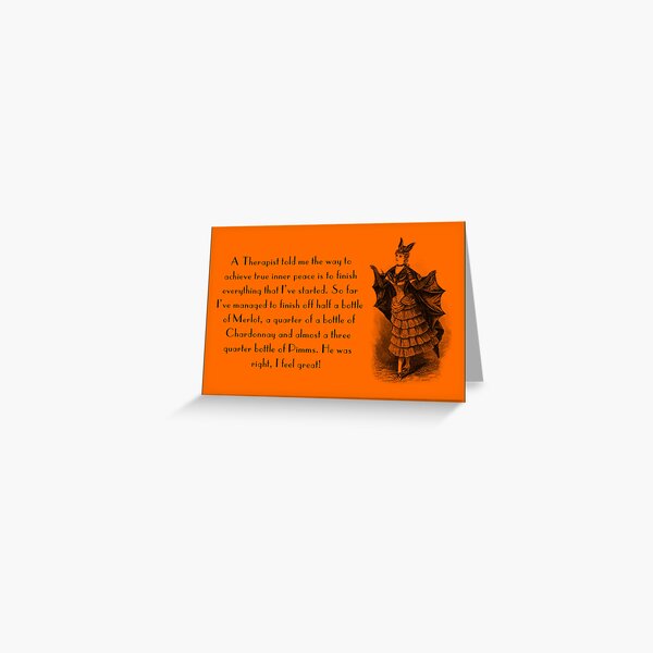 Funny vintage card Greeting Card