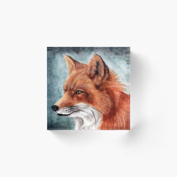 The Red Fox Port Acrylic Block