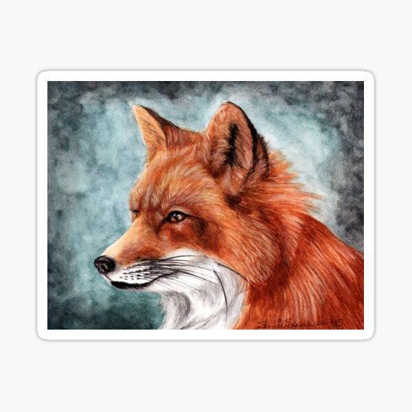 The Red Fox Port Sticker