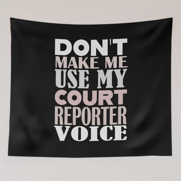 Item preview, Court Reporter Series - Court Reporter Voice - Grey designed and sold by theblueofmyeye.