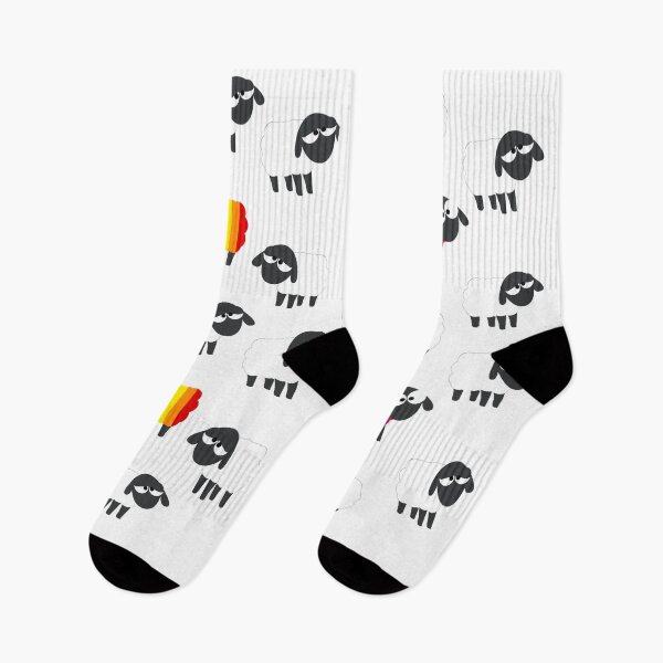 Item preview, Rainbow Sheep - Socks designed and sold by Jamie Arpin-Ricci Designs.