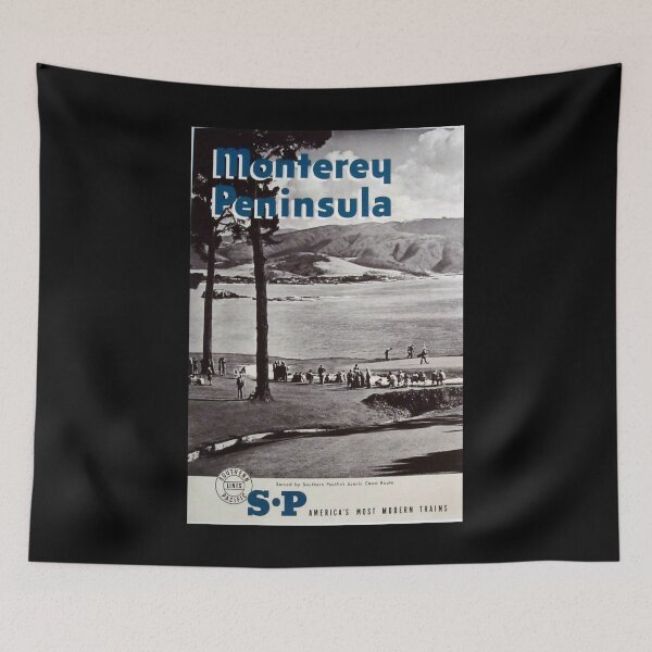 Item preview, Monterey Peninsula retro poster designed and sold by CorasPosters.