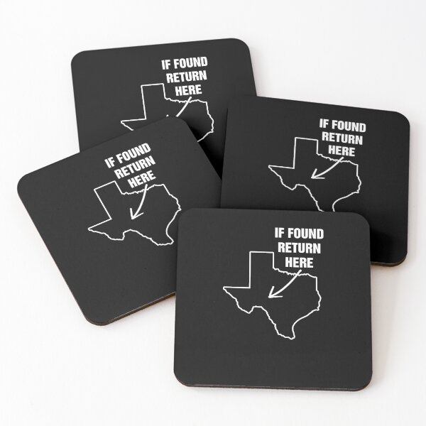 Item preview, If Found Return Here Texas USA State Funny Novelty designed and sold by SpookshowDesign.