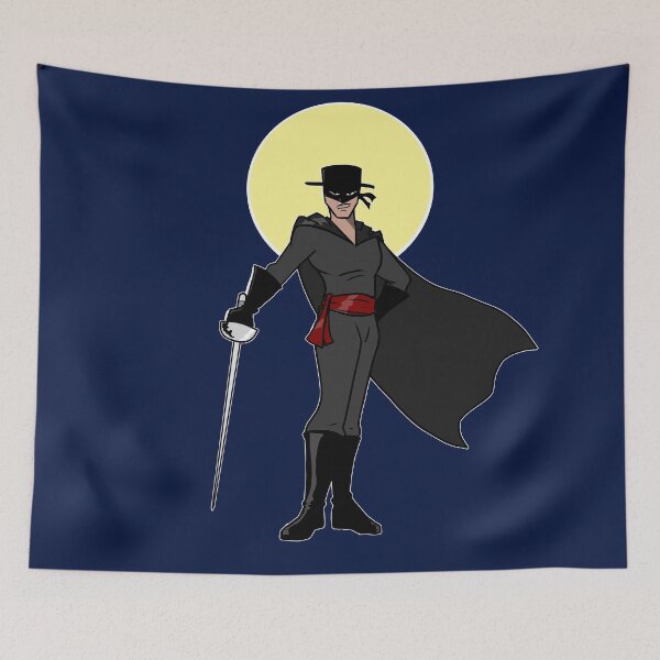 Item preview, Zorro Beneath a Yellow Moon designed and sold by CheezyStudios.