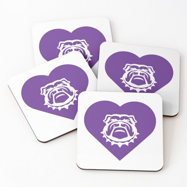 Item preview, Bulldog Mascot Cares Purple designed and sold by cmd-art.
