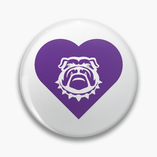 Item preview, Bulldog Mascot Cares Purple designed and sold by cmd-art.