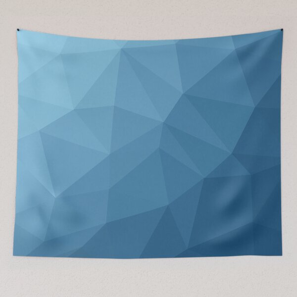 Item preview, Polygon Geometric Triangles Blue designed and sold by Shine Design Blossom.