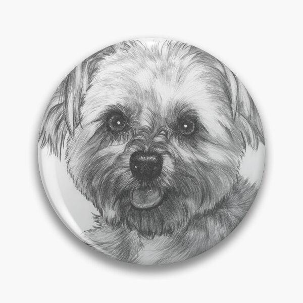 Item preview, Malti-Pom Portrait in Graphite designed and sold by BarbBarcikKeith.